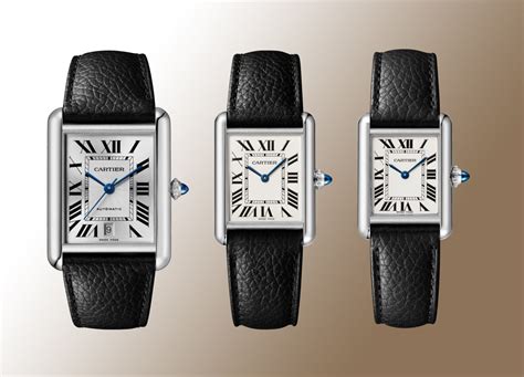 must de cartier tank black|cartier tank must size comparison.